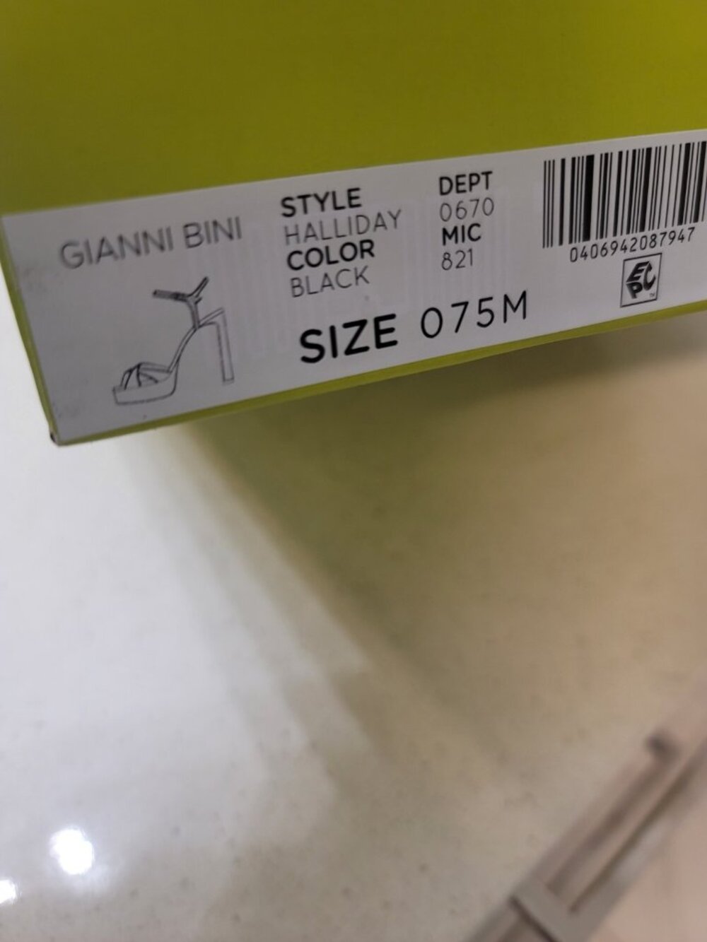 Gianni Bini Halliday Nubuck Suede Electric Platform Sandals Size 7.5 NIB Black - Picture 3 of 7